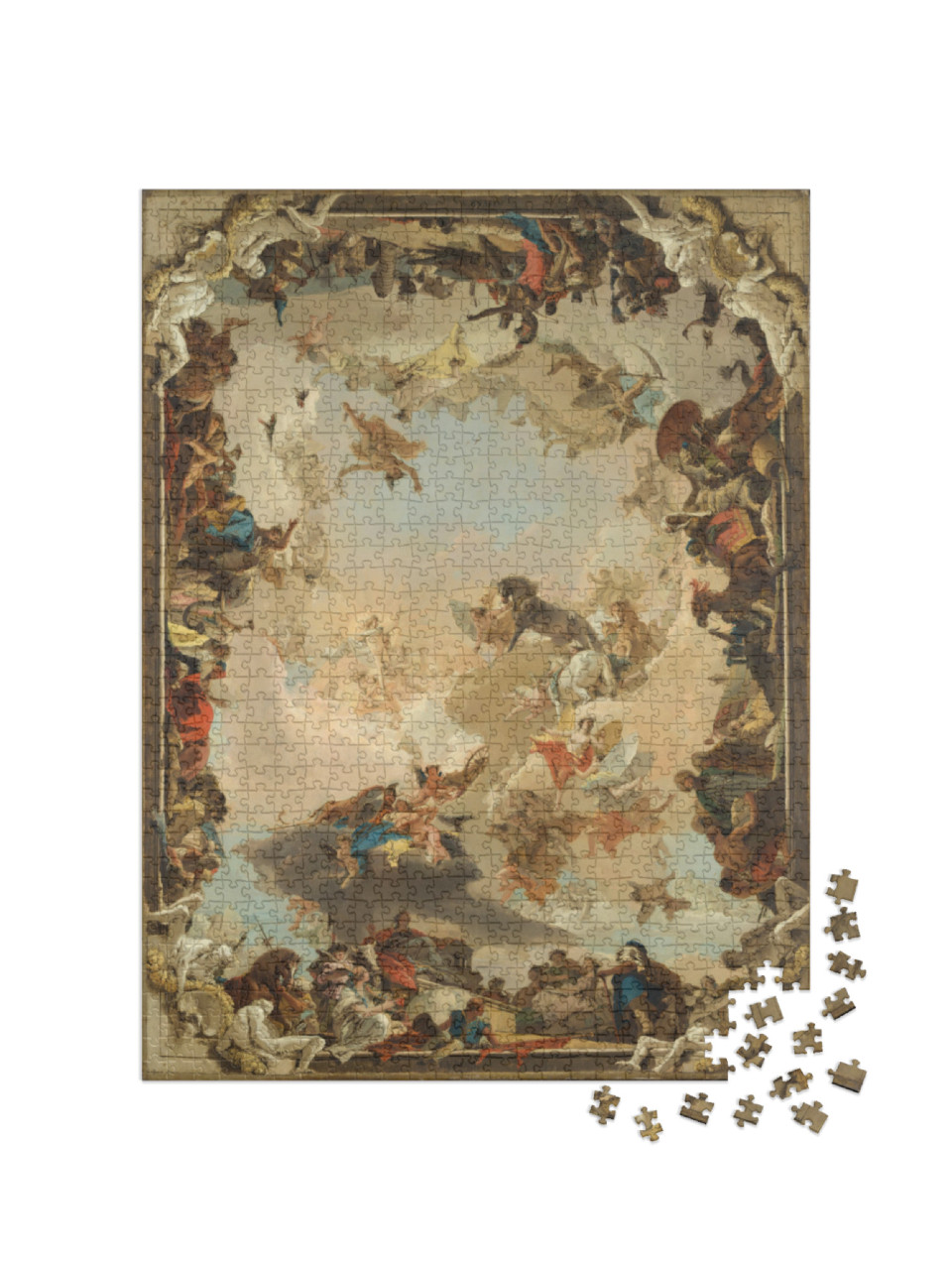 puzzle 1000 dílků „Giovanni Battista Tiepolo - Alegorie planet a kontinentů“