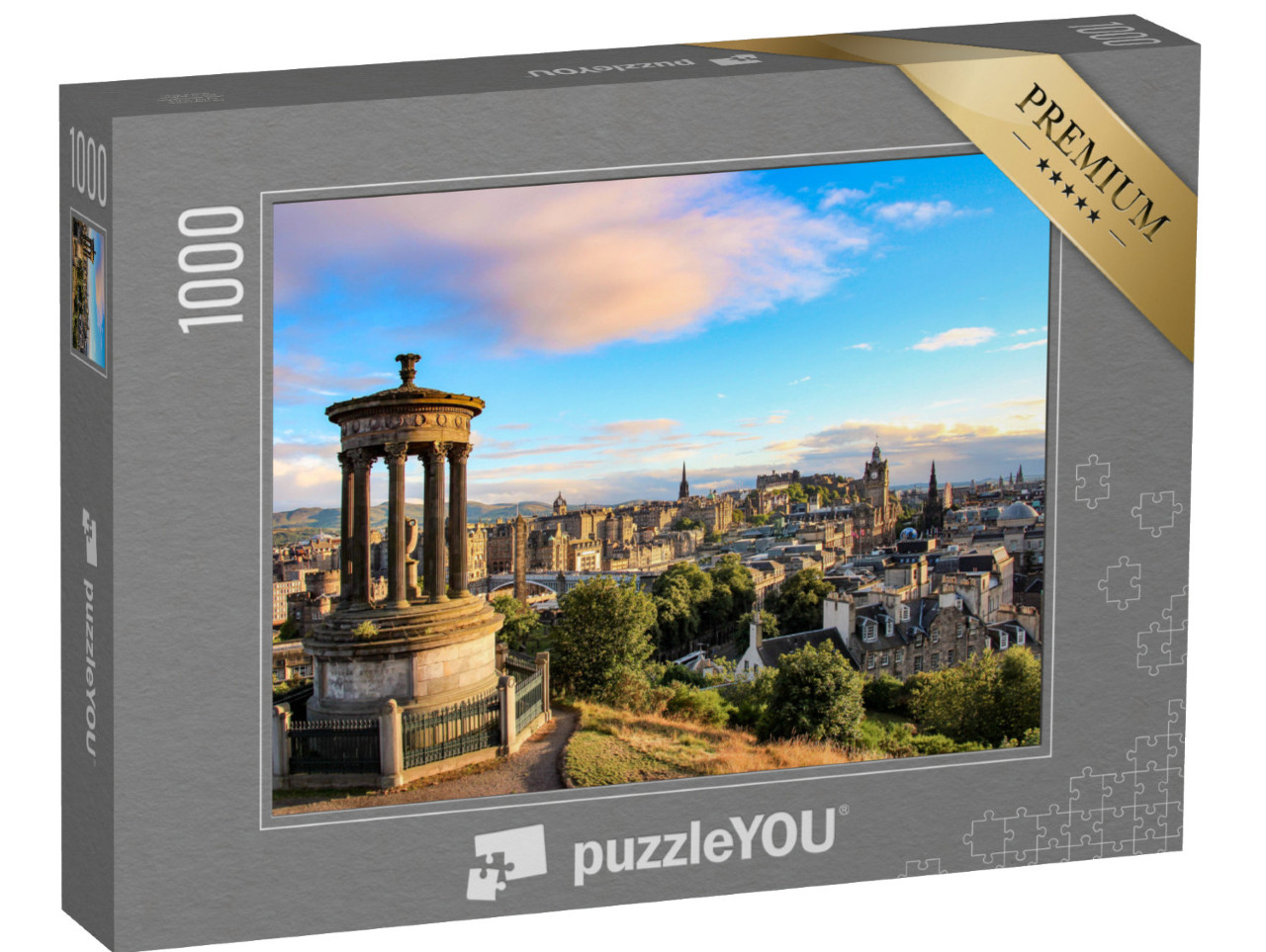 puzzle 1000 dílků „Edinburské panorama: Pohled z Calton Hill“