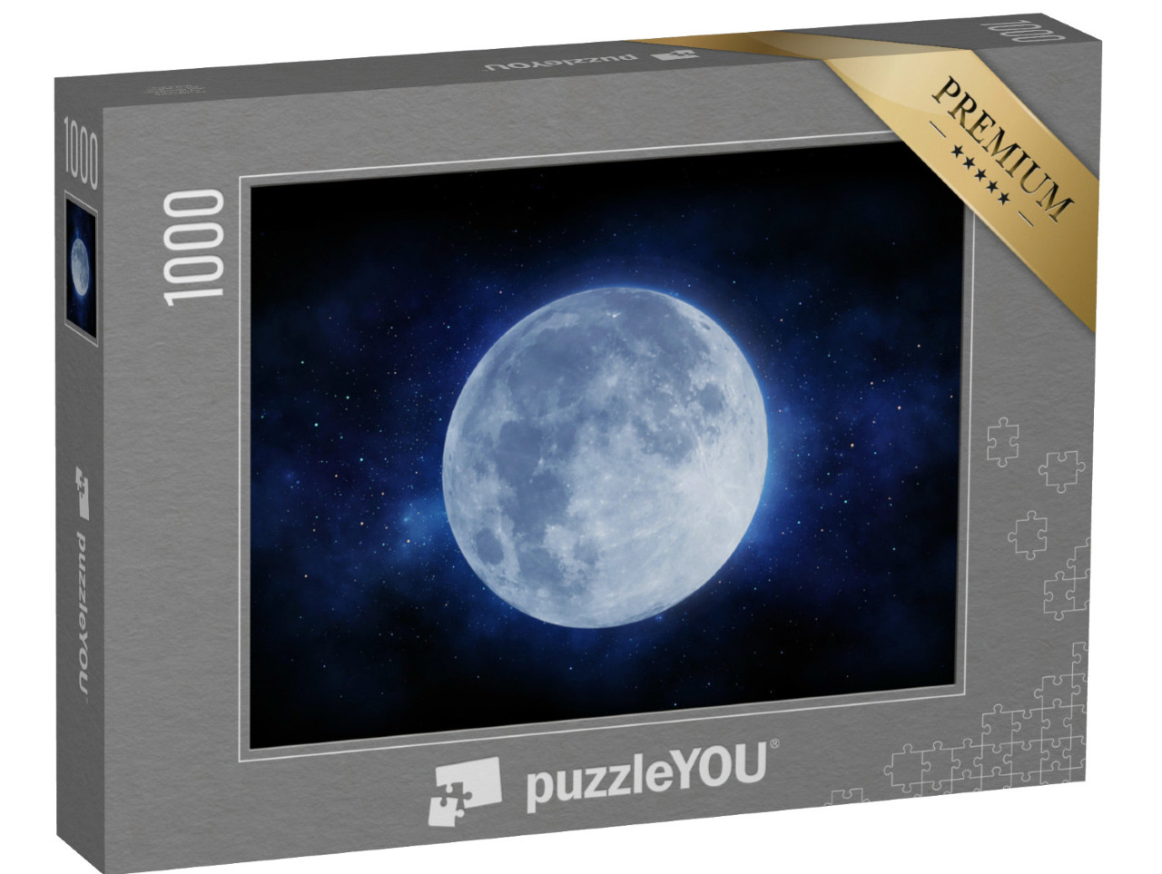 puzzle 1000 dílků „Měsíc a vesmír“