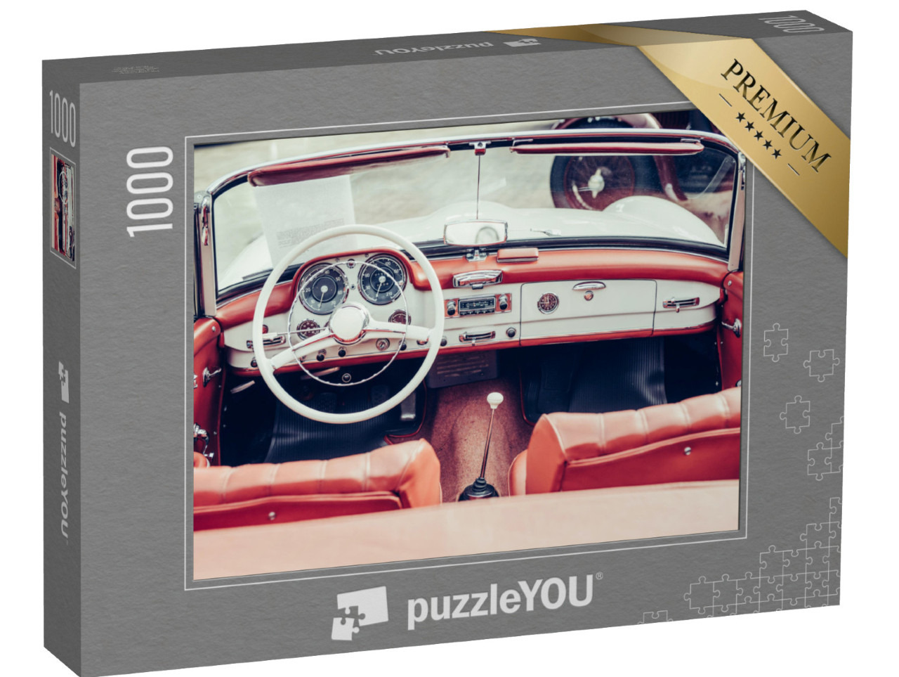 puzzle 1000 dílků „Interiér historického kabrioletu“