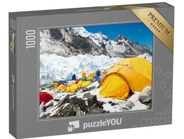 puzzle 1000 dílků „Základní tábor Mount Everestu, Nepál, Himálaj“