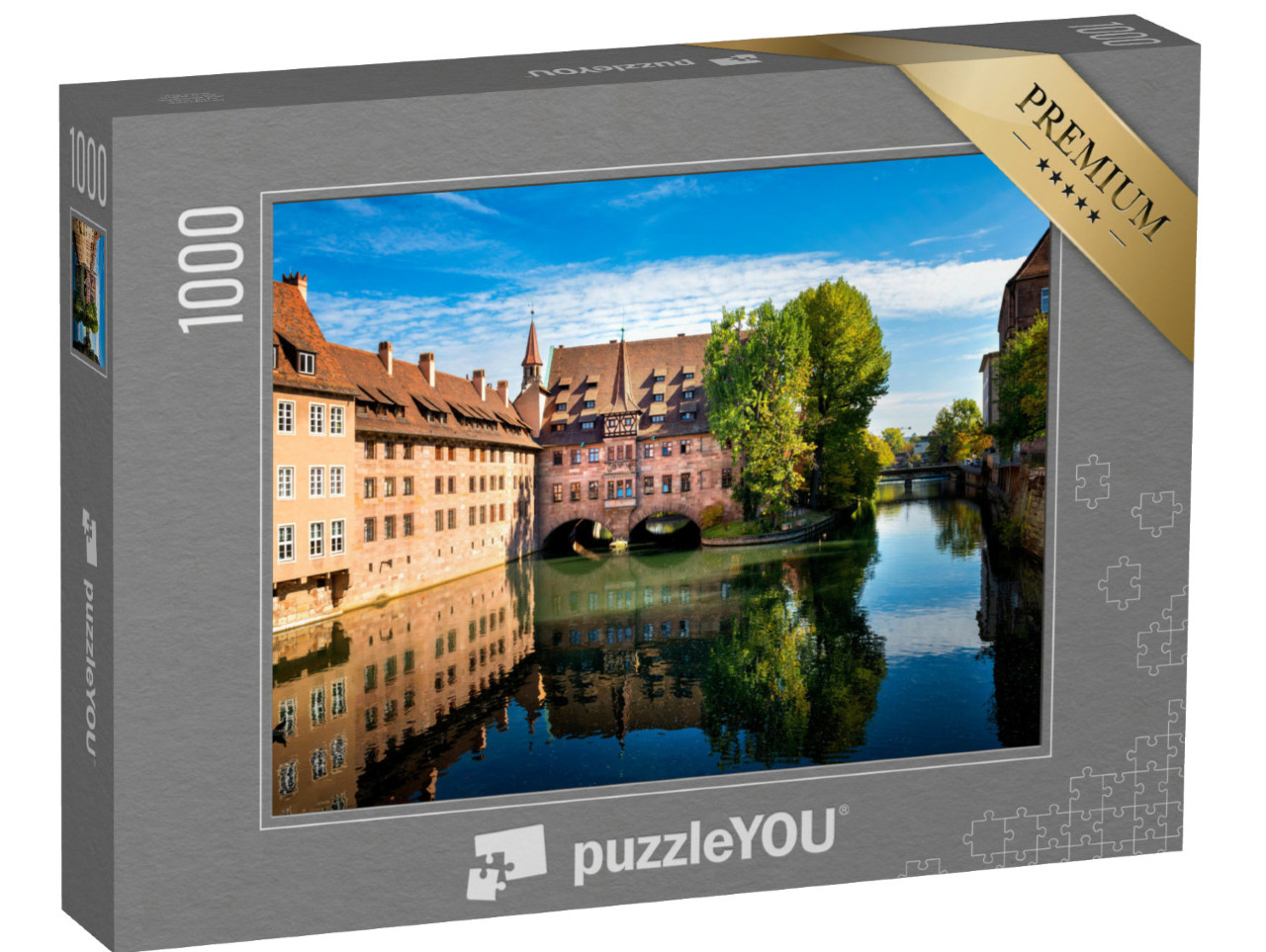 puzzle 1000 dílků „Norimberk, Heilig-Geist-Spital, Franky, Německo“