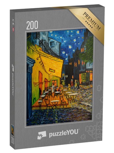 puzzle 200 dílků „Kavárna v Paříži podle Vincenta Van Gogha“