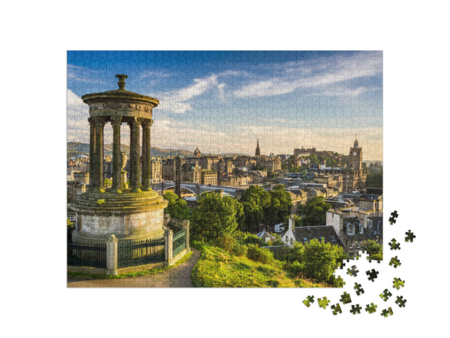 puzzle 1000 dílků „Krásný výhled na město Edinburgh, Skotsko“