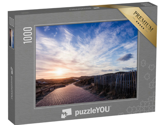 puzzle 1000 dílků „Mraky nad cyklostezkou na Norderney“