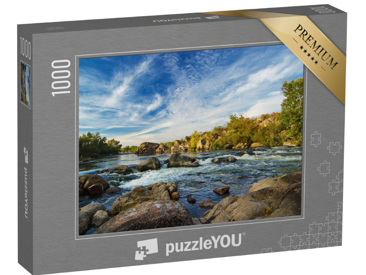 puzzle 1000 dílků „Divoká řeka v nedotčené přírodě“