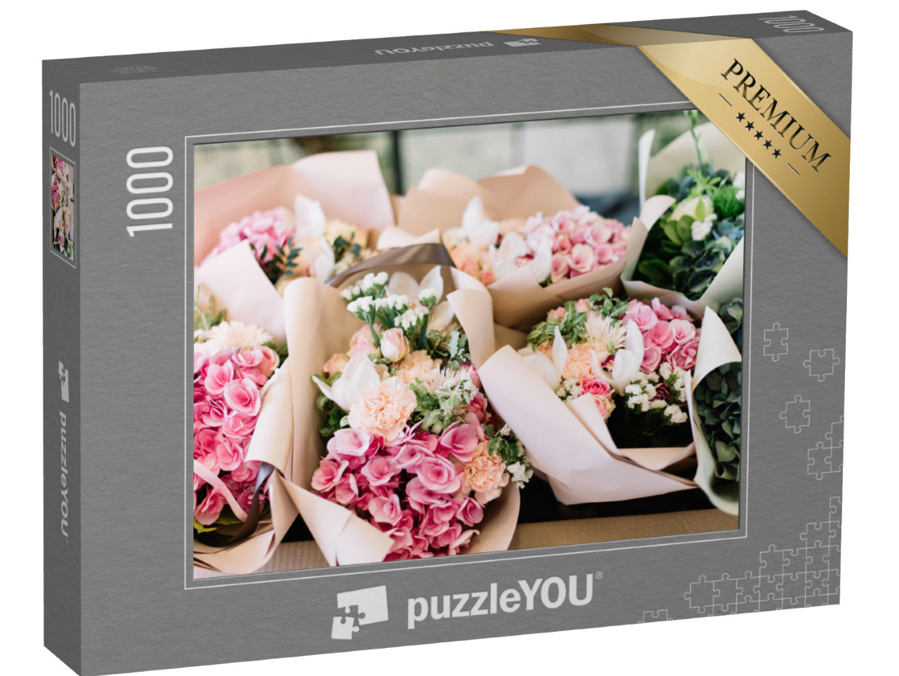 puzzle 1000 dílků „Kytice v květinářství“
