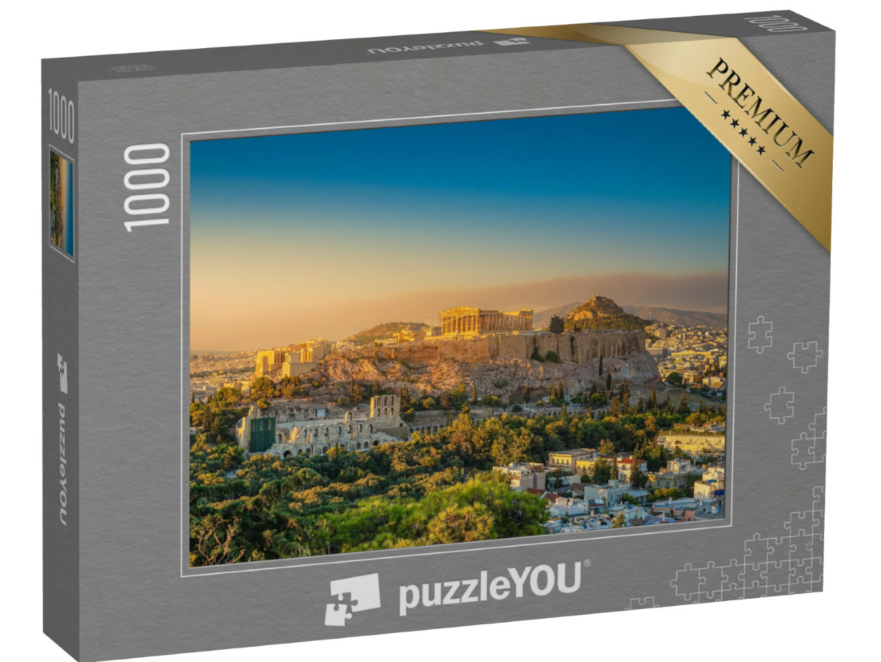 puzzle 1000 dílků „Působivá Akropole, Athény, Řecko“