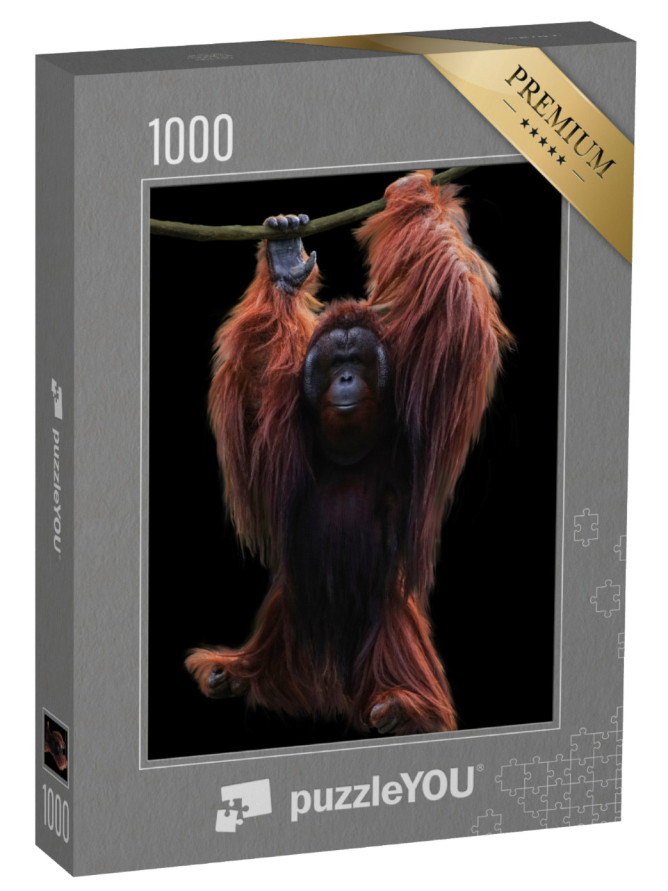 puzzle 1000 dílků „Orangutan visí na laně“