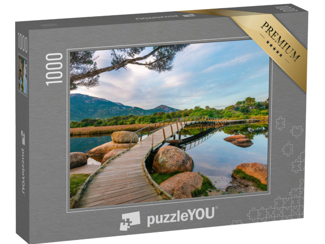 puzzle 1000 dílků „Most pro pěší na řece Tidal“