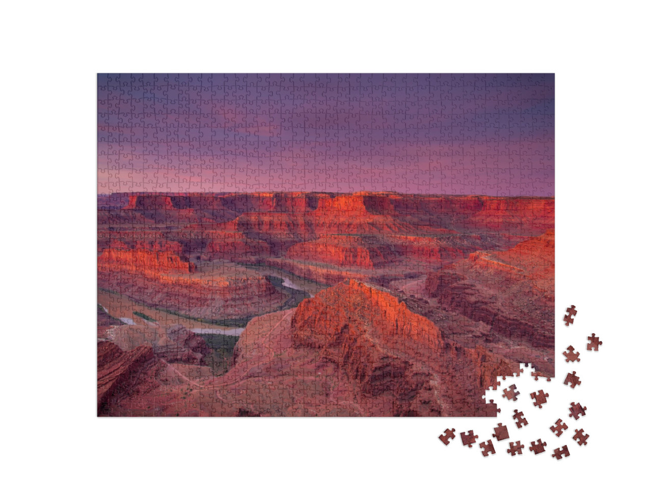 puzzle 1000 dílků „Krásný pohled na Dead Horse Point při východu slunce, USA“