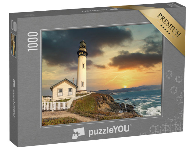 puzzle 1000 dílků „Maják Pigeon Point na pobřeží Tichého oceánu v Kalifornii“