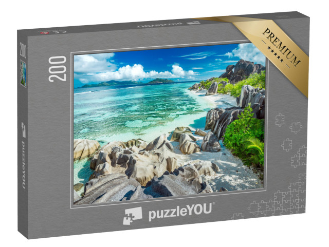 puzzle 200 dílků „Anse Source D'Argent - nejkrásnější pláž na Seychelách“