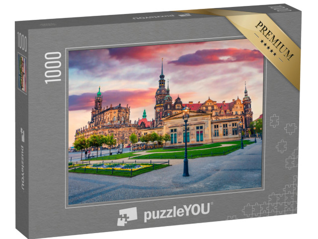 puzzle 1000 dílků „Volební palác v Drážďanech, Německo“