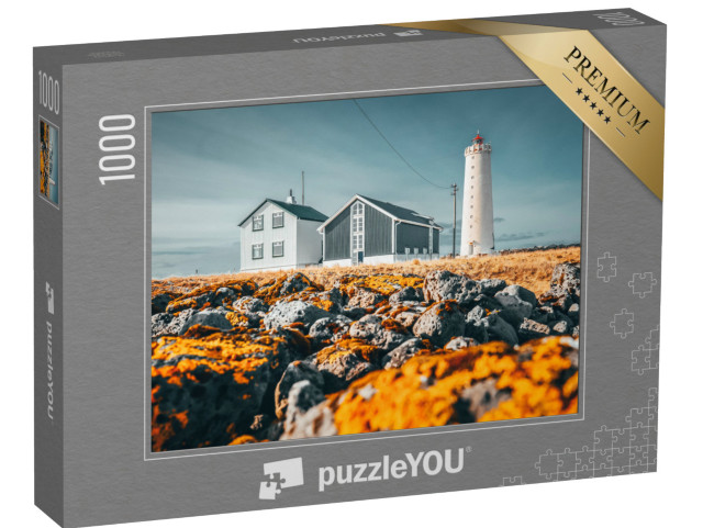 puzzle 1000 dílků „Maják Grotta, Reykjavík, Island“