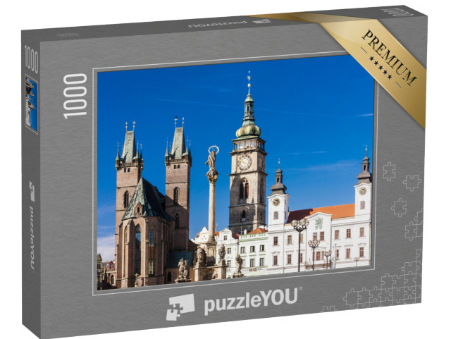 puzzle 1000 dílků „Velké náměstí, Hradec Králové, Česká republika“