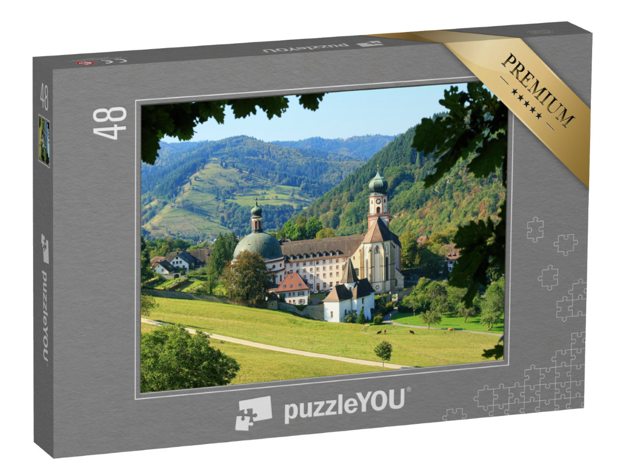 puzzle 48 dílků „Černý les v Německu: krásná krajina“