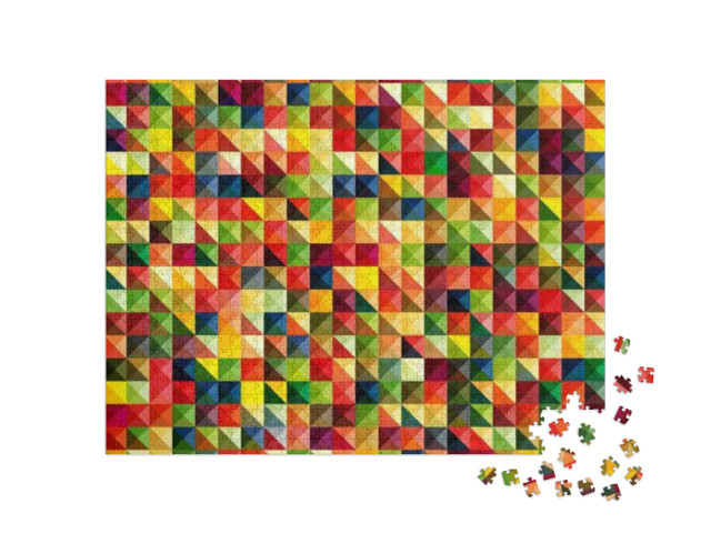 puzzle 1000 dílků „Barevný abstraktní vzor“