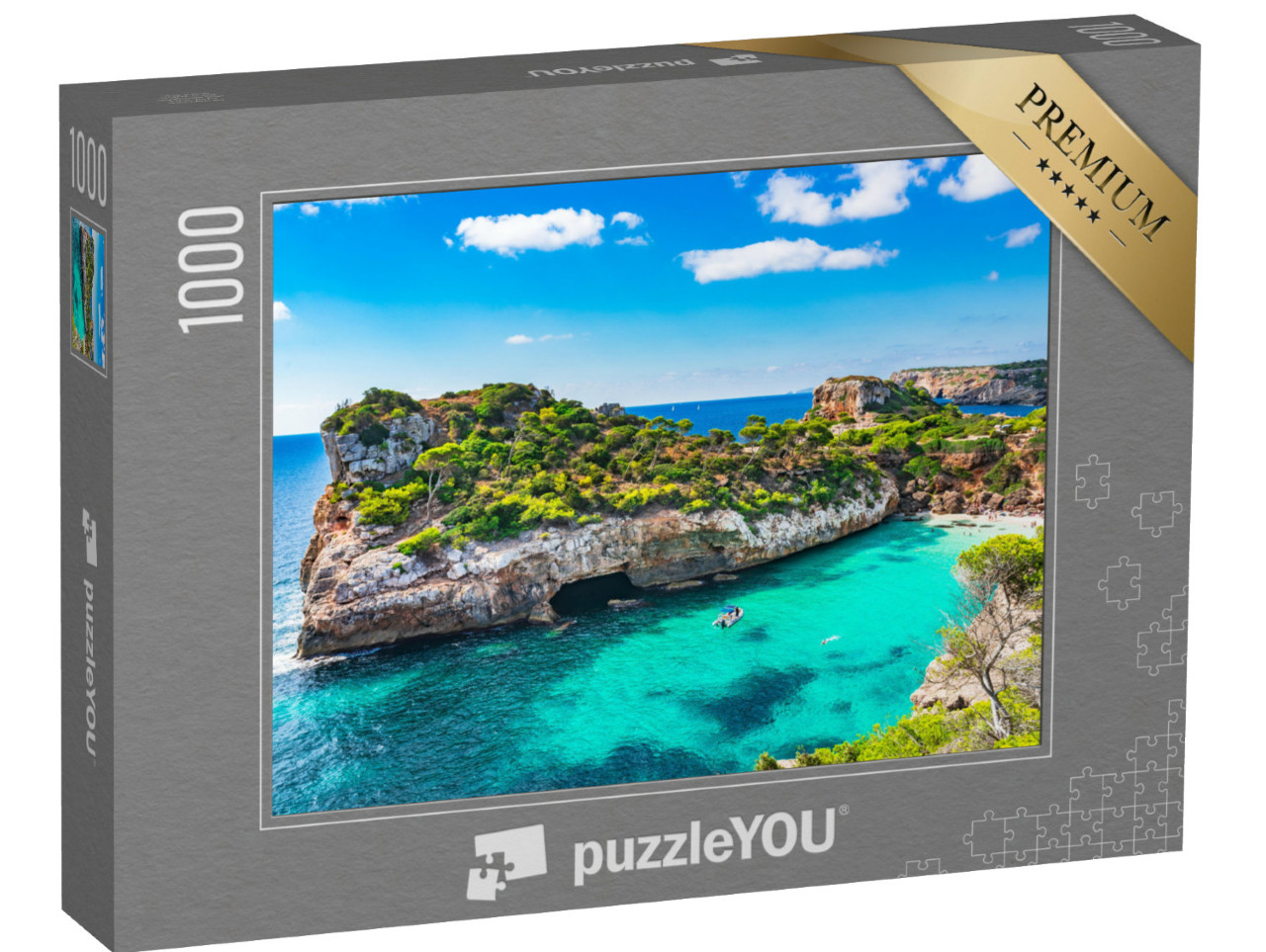 puzzle 1000 dílků „Pláž Mallorca, Španělsko, Středozemní moře“