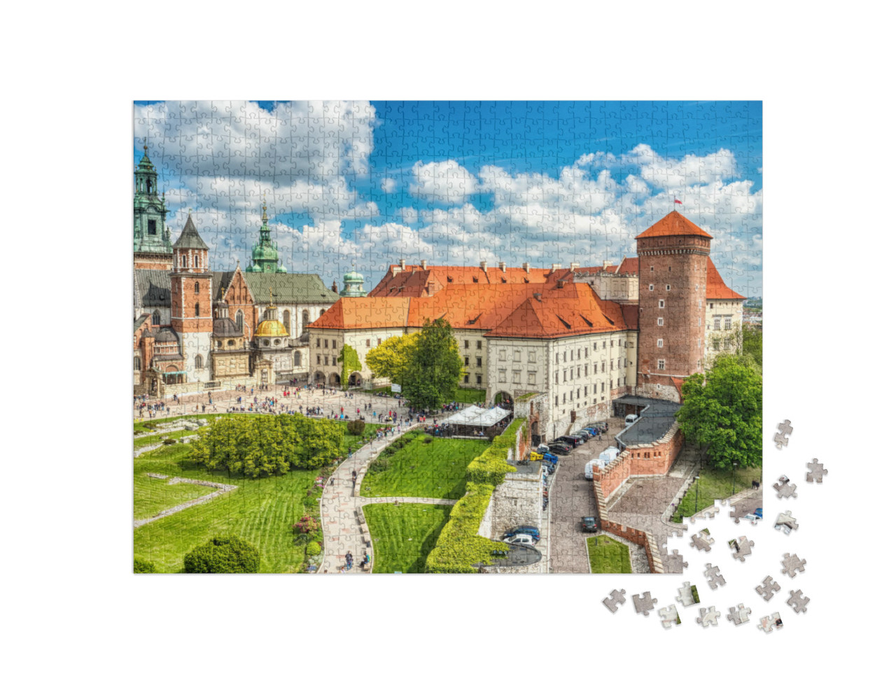 puzzle 1000 dílků „Hrad Wawel ve dne, Krakov, Polsko“