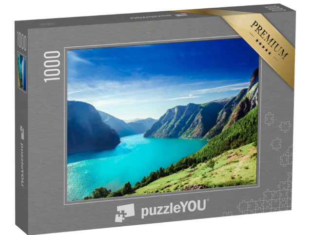 puzzle 1000 dílků „Aurlandsfjord, část Sognefjordu“
