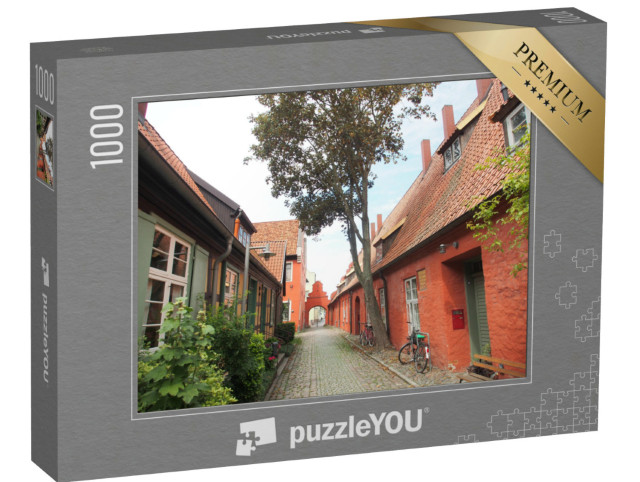 puzzle 1000 dílků „Beguinage ve starém centru Stralsundu, Německo“