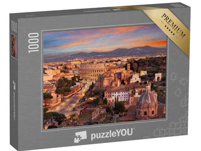 puzzle 1000 dílků „Pohled na Koloseum při západu slunce“