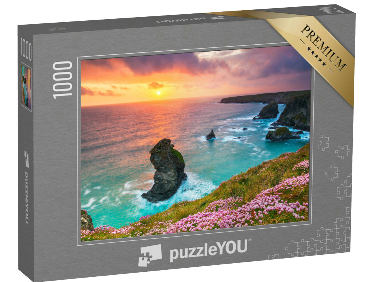 puzzle 1000 dílků „Beruthan Steps, Severní Cornwall, Anglie“