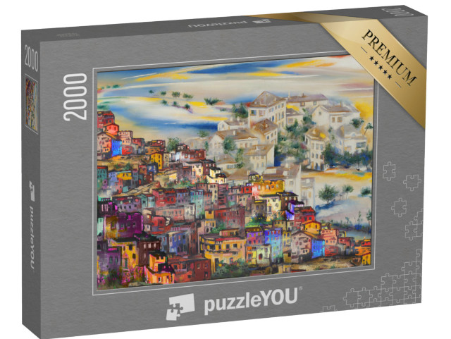 puzzle 2000 dílků „Stará evropská města“
