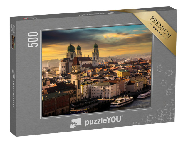 puzzle 500 dílků „Pasov na Dunaji, Německo“