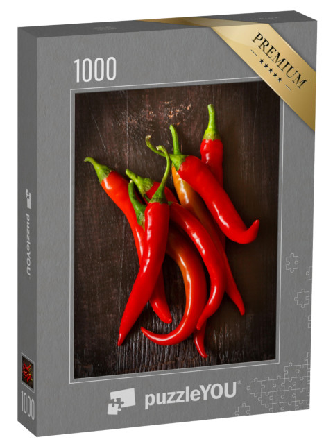 puzzle 1000 dílků „Červené chilli papričky“