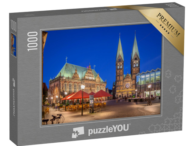 puzzle 1000 dílků „Brémské tržiště v centru hanzovního města Brémy“