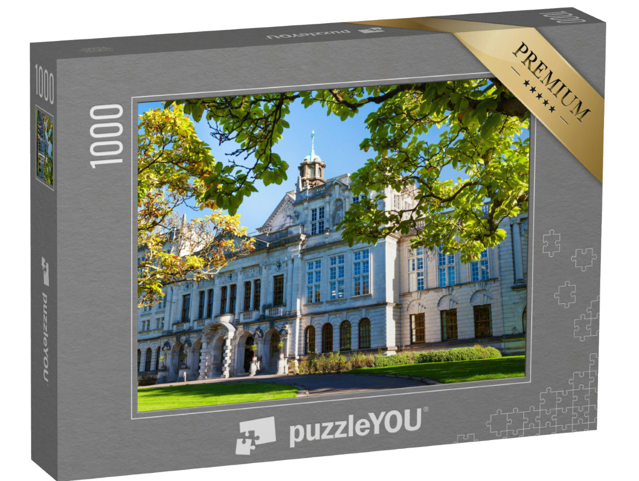 puzzle 1000 dílků „Cardiffská univerzita, Wales, Velká Británie“