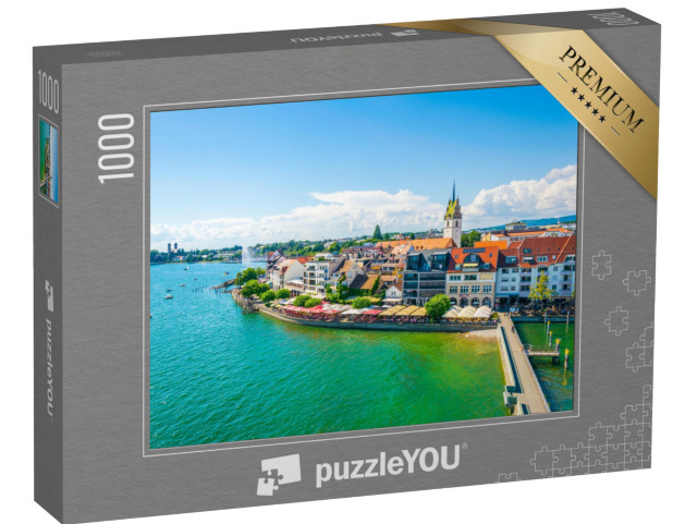 puzzle 1000 dílků „Panorama z přístavu Friedrichshafen, Zermatt“