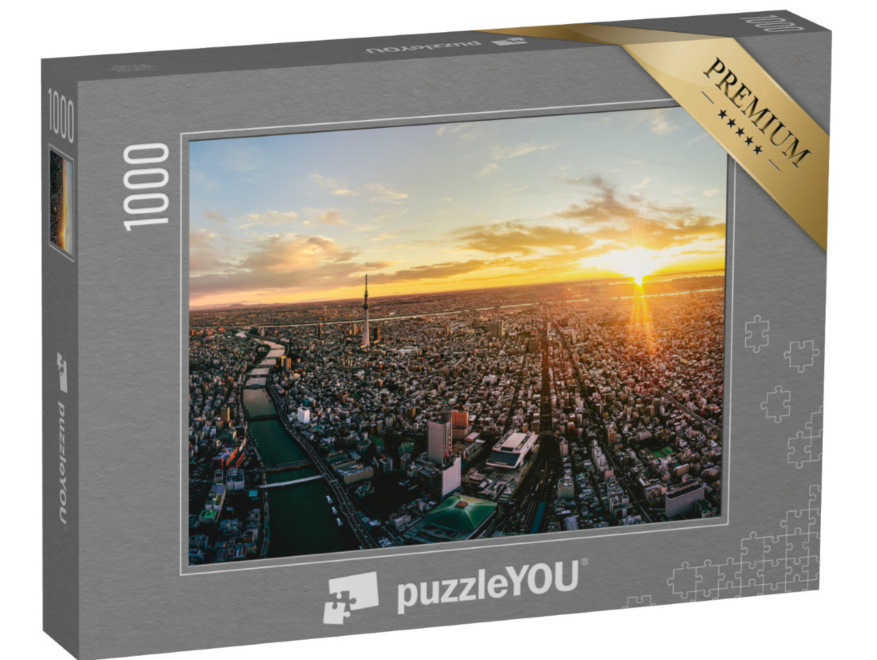 puzzle 1000 dílků „Tokio za úsvitu, Japonsko“