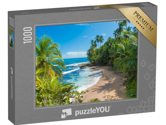 puzzle 1000 dílků „Krásná karibská pláž u Puerto Viejo, Kostarika“