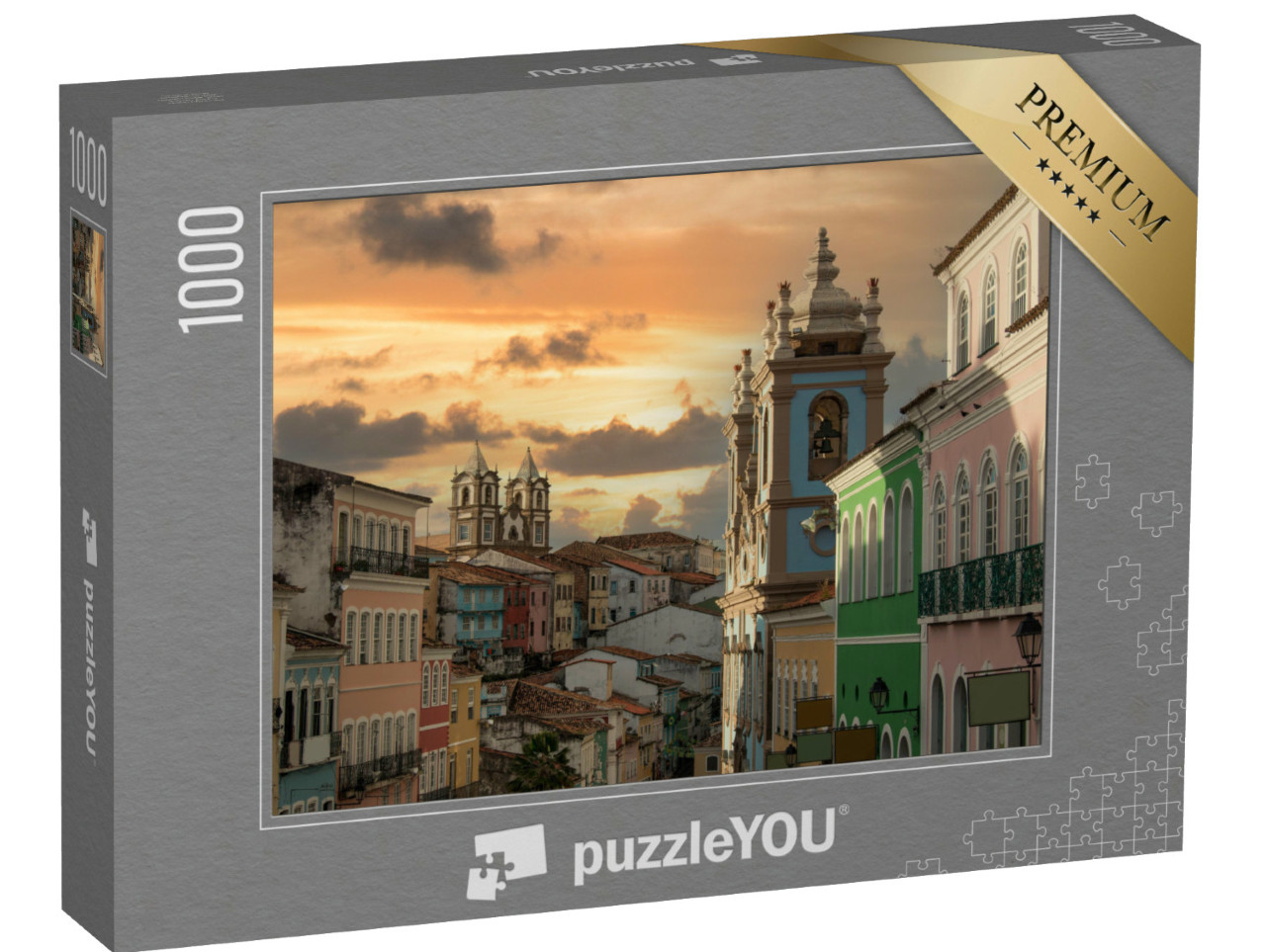 puzzle 1000 dílků „Pelourinho, historické centrum města Salvador, Brazílie“