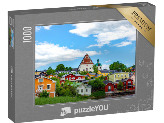 puzzle 1000 dílků „Malebné staré centrum finského města Porvoo“