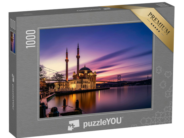 puzzle 1000 dílků „Krásný východ slunce u mešity Ortaköy, Istanbul, Turecko“