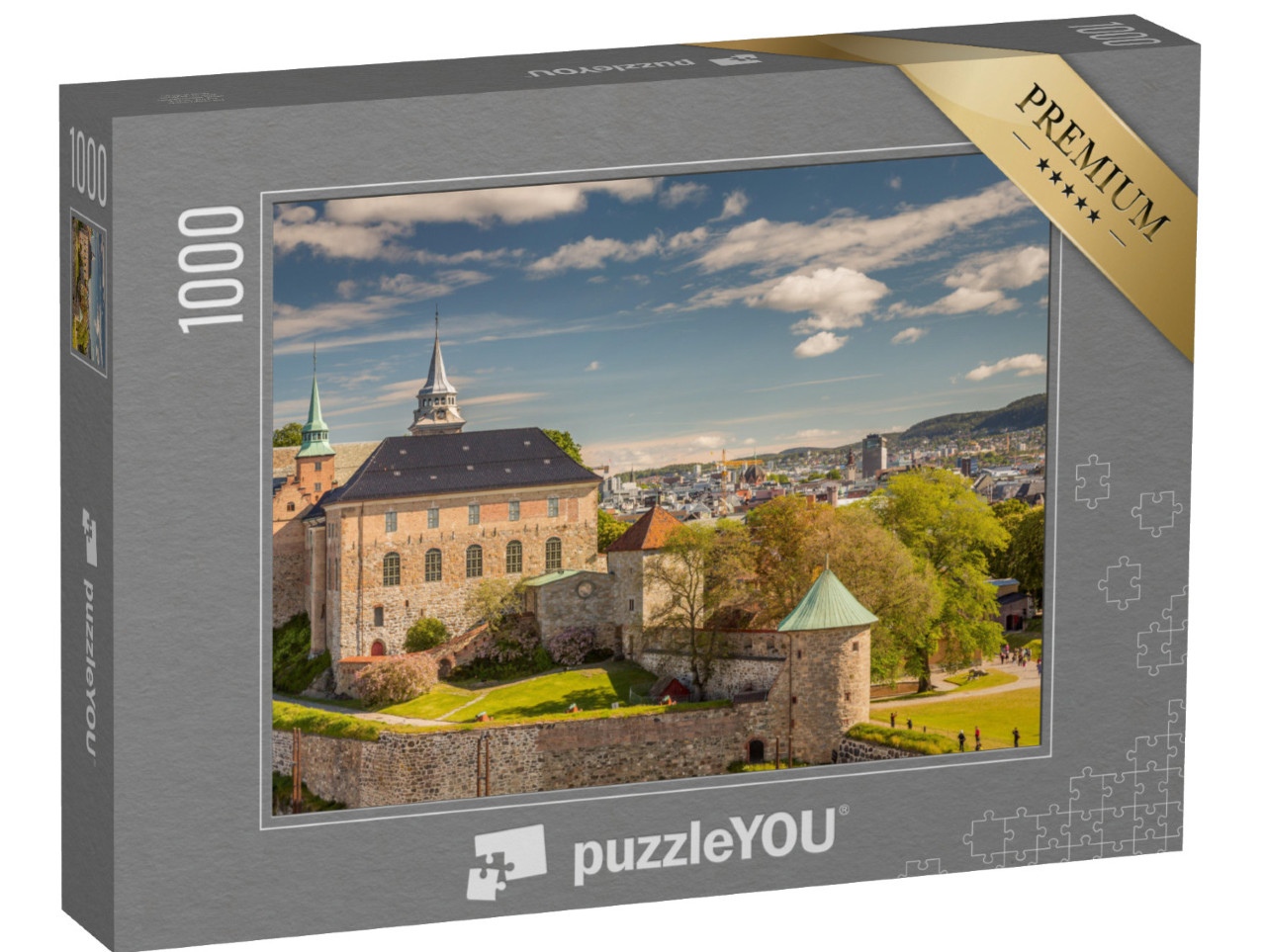 puzzle 1000 dílků „Pevnost Akershus, Oslo, Norsko“