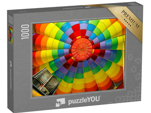 puzzle 1000 dílků „Pohled do barevného horkovzdušného balonu“