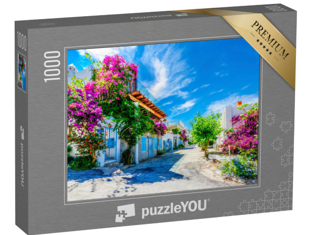 puzzle 1000 dílků „Krásná ulice v Bodrumu, Turecko“
