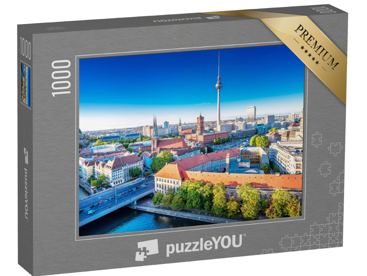 puzzle 1000 dílků „Panoramatický pohled na centrum Berlína, Německo“