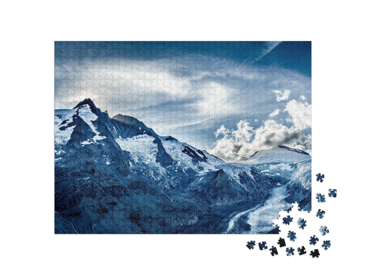puzzle 1000 dílků „Národní park Vysoké Taury s Großglocknerem, Rakousko“