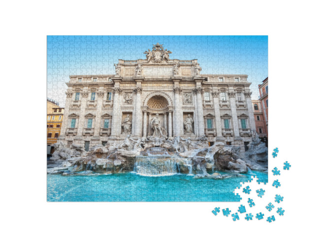 puzzle 1000 dílků „Fontána di Trevi, Řím, Itálie“