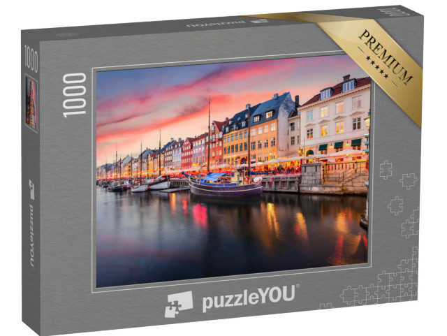 puzzle 1000 dílků „Kanál Nyhavn v Kodani, Dánsko“
