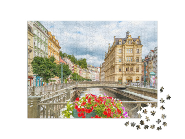 puzzle 1000 dílků „Karlovy Vary: světoznámé město s minerálními prameny“