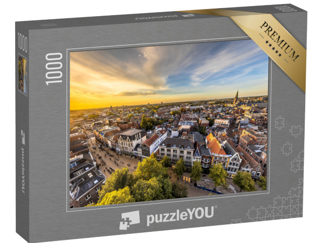 puzzle 1000 dílků „Pohled na historické centrum města Groningen, Nizozemsko“
