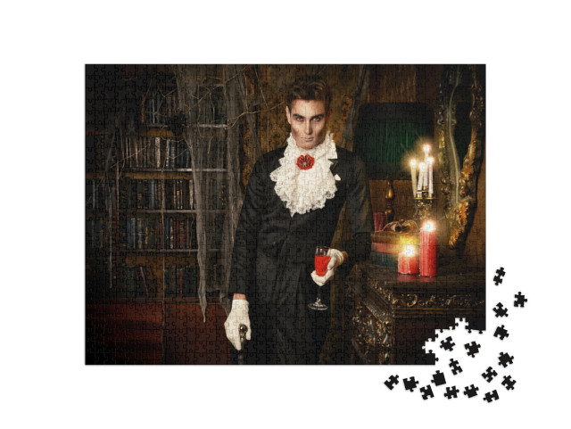 puzzle 1000 dílků „Upír v elegantním fraku“