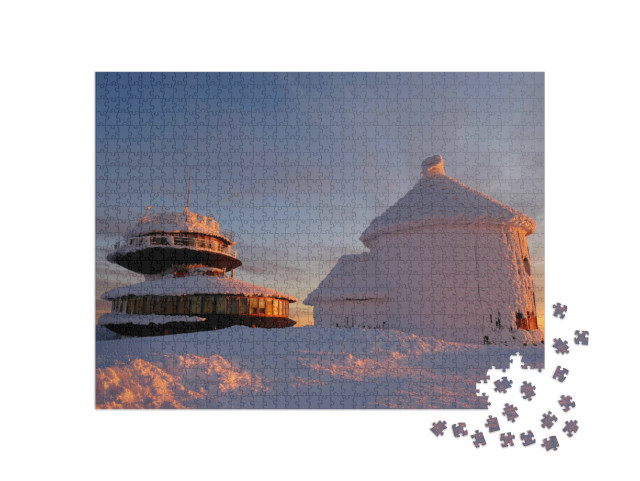 puzzle 1000 dílků „Sněžka, Krkonoše, Česká republika“